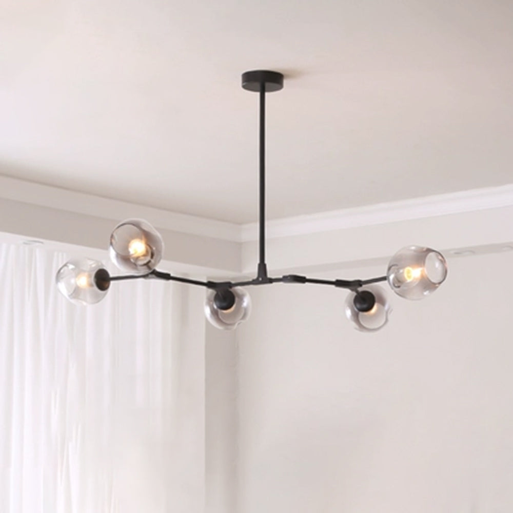 Hanglamp Modern met Glazen Bollen en Vertakte Armen