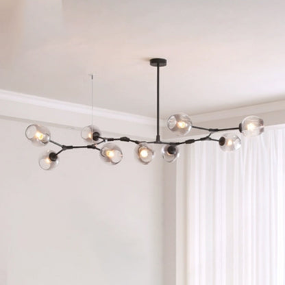Hanglamp Modern met Glazen Bollen en Vertakte Armen ##POS:33##