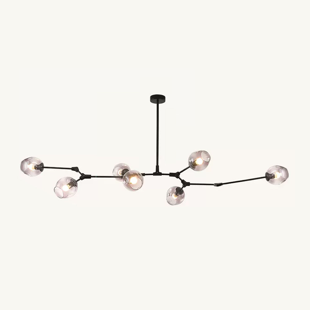 Hanglamp Modern met Glazen Bollen en Vertakte Armen