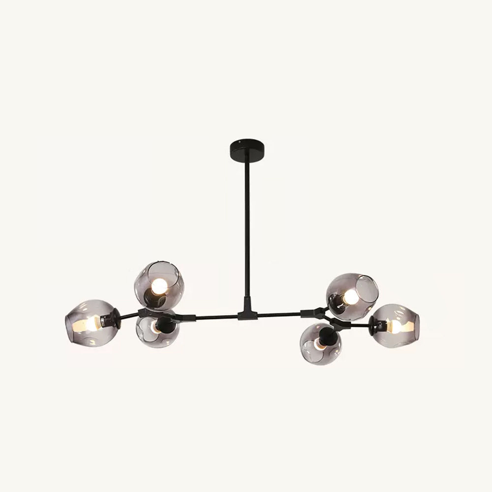 Hanglamp Modern met Glazen Bollen en Vertakte Armen