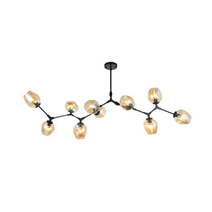 Hanglamp Modern met Glazen Bollen en Vertakte Armen ##POS:36##