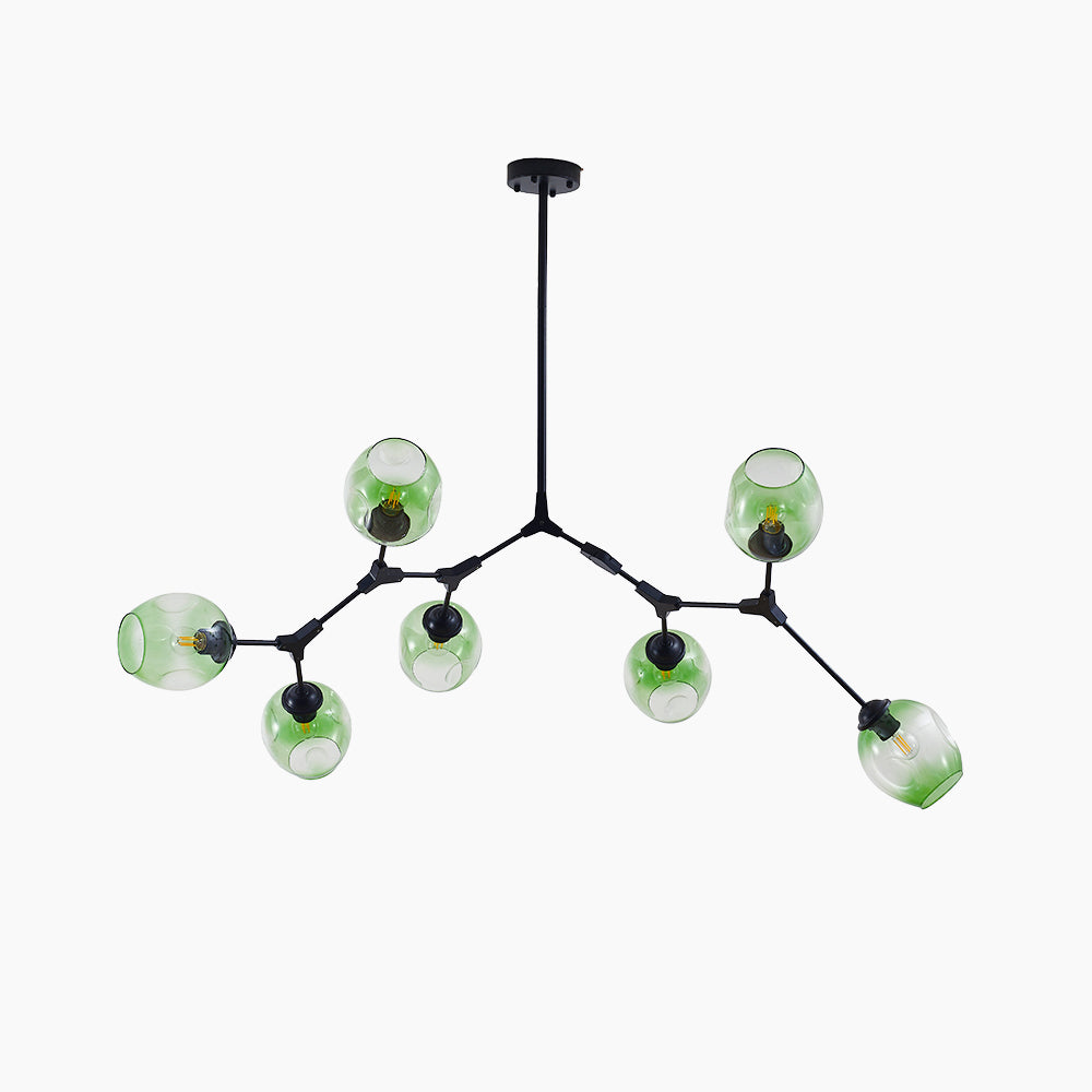 Hanglamp Modern met Glazen Bollen en Vertakte Armen ##POS:41##