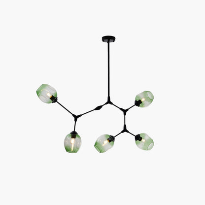 Hanglamp Modern met Glazen Bollen en Vertakte Armen