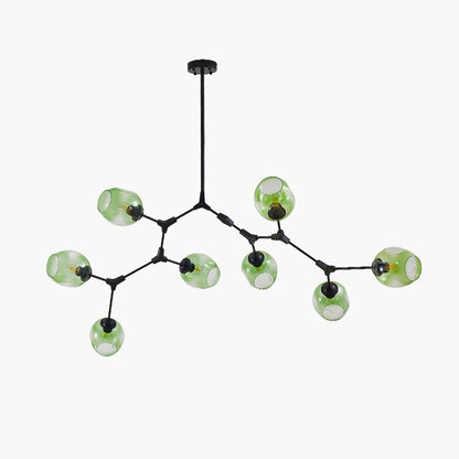Hanglamp Modern met Glazen Bollen en Vertakte Armen