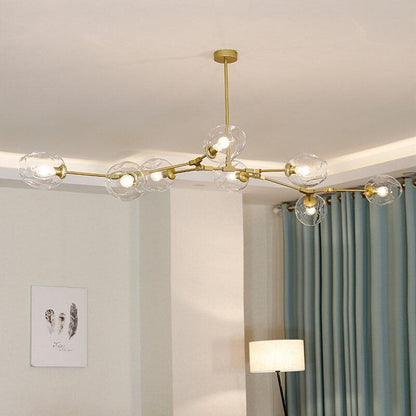 Hanglamp Modern met Glazen Bollen en Vertakte Armen