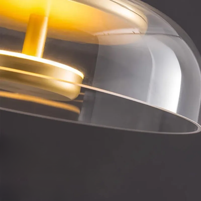 Hanglamp Modern met Glazen Kap en Verstelbare Hoogte