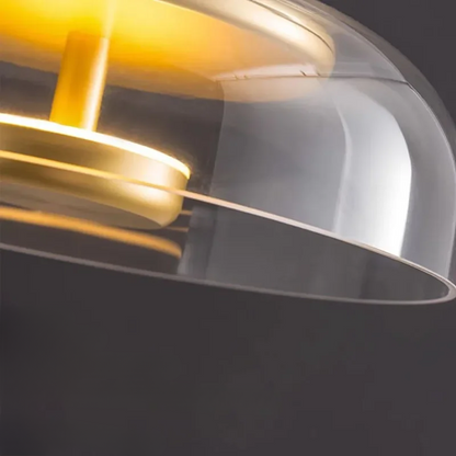 Hanglamp Modern met Glazen Kap en Verstelbare Hoogte