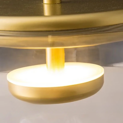 Hanglamp Modern met Glazen Kap en Verstelbare Hoogte