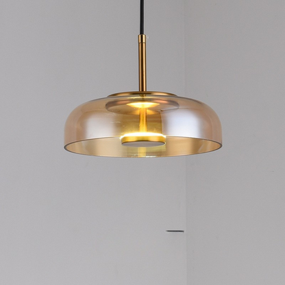 Hanglamp Modern met Glazen Kap en Verstelbare Hoogte