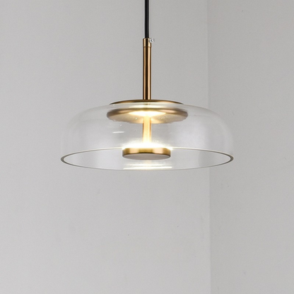 Hanglamp Modern met Glazen Kap en Verstelbare Hoogte
