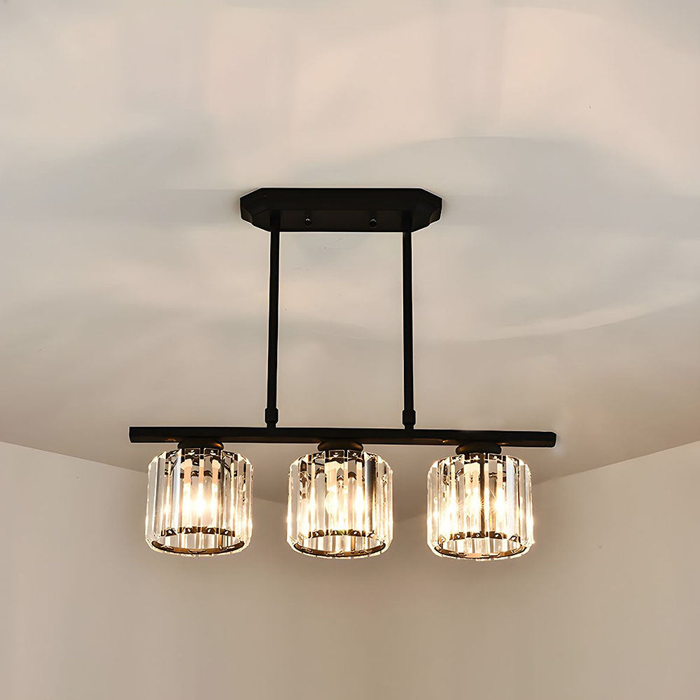 Hanglamp Modern met Glazen Kappen en Verstelbare Hoogte