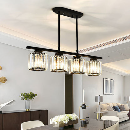 Hanglamp Modern met Glazen Kappen en Verstelbare Hoogte