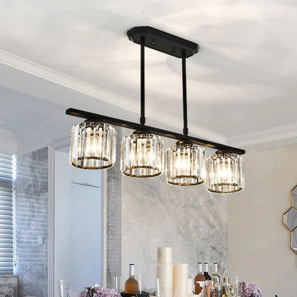 Hanglamp Modern met Glazen Kappen en Verstelbare Hoogte