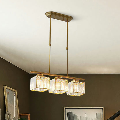 Hanglamp Modern met Glazen Kappen en Verstelbare Hoogte