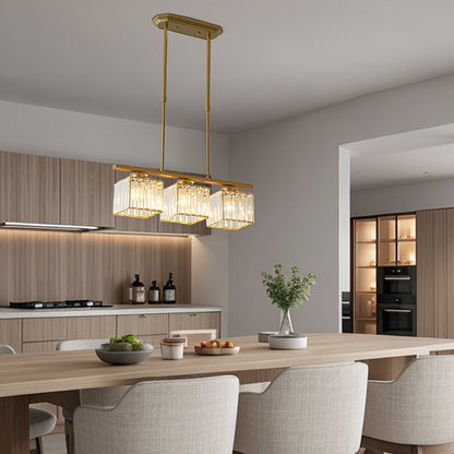 Hanglamp Modern met Glazen Kappen en Verstelbare Hoogte