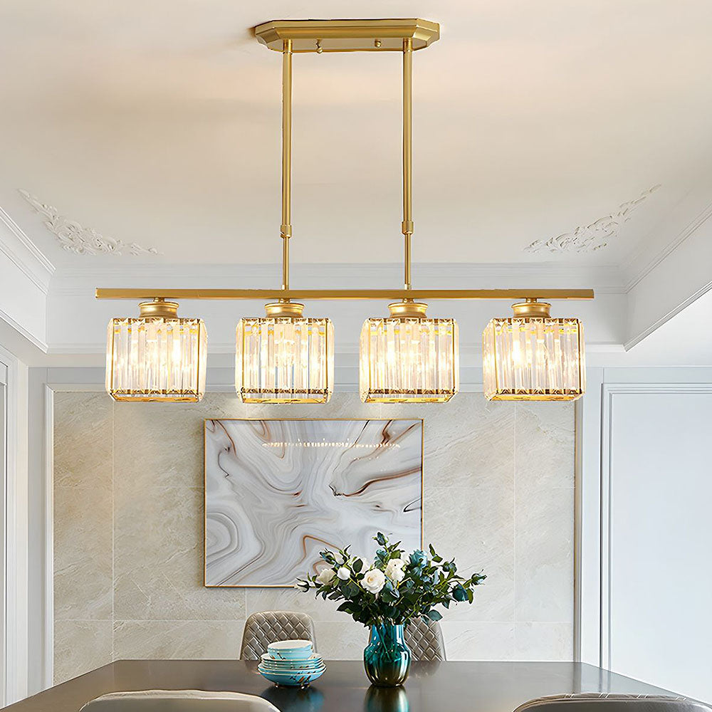 Hanglamp Modern met Glazen Kappen en Verstelbare Hoogte