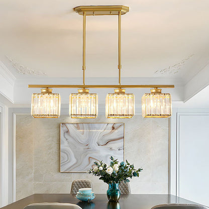 Hanglamp Modern met Glazen Kappen en Verstelbare Hoogte
