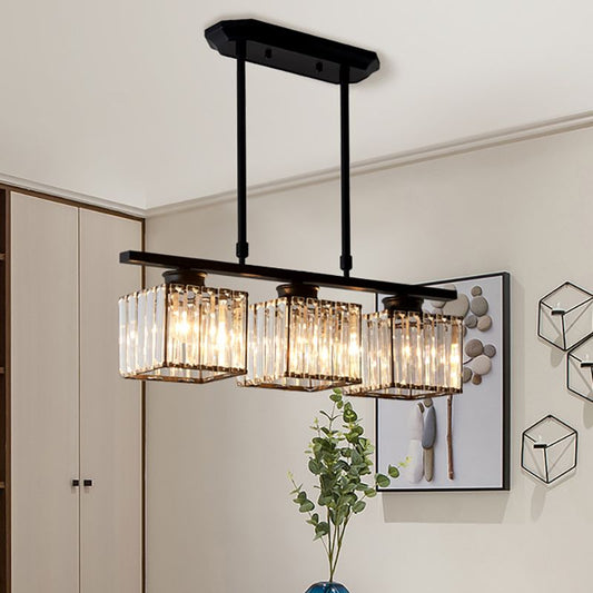 Hanglamp Modern met Glazen Kappen en Verstelbare Hoogte