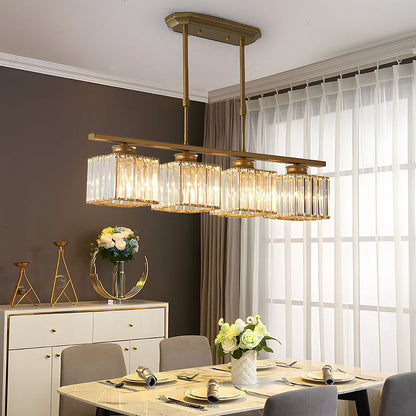 Hanglamp Modern met Glazen Kappen en Verstelbare Hoogte
