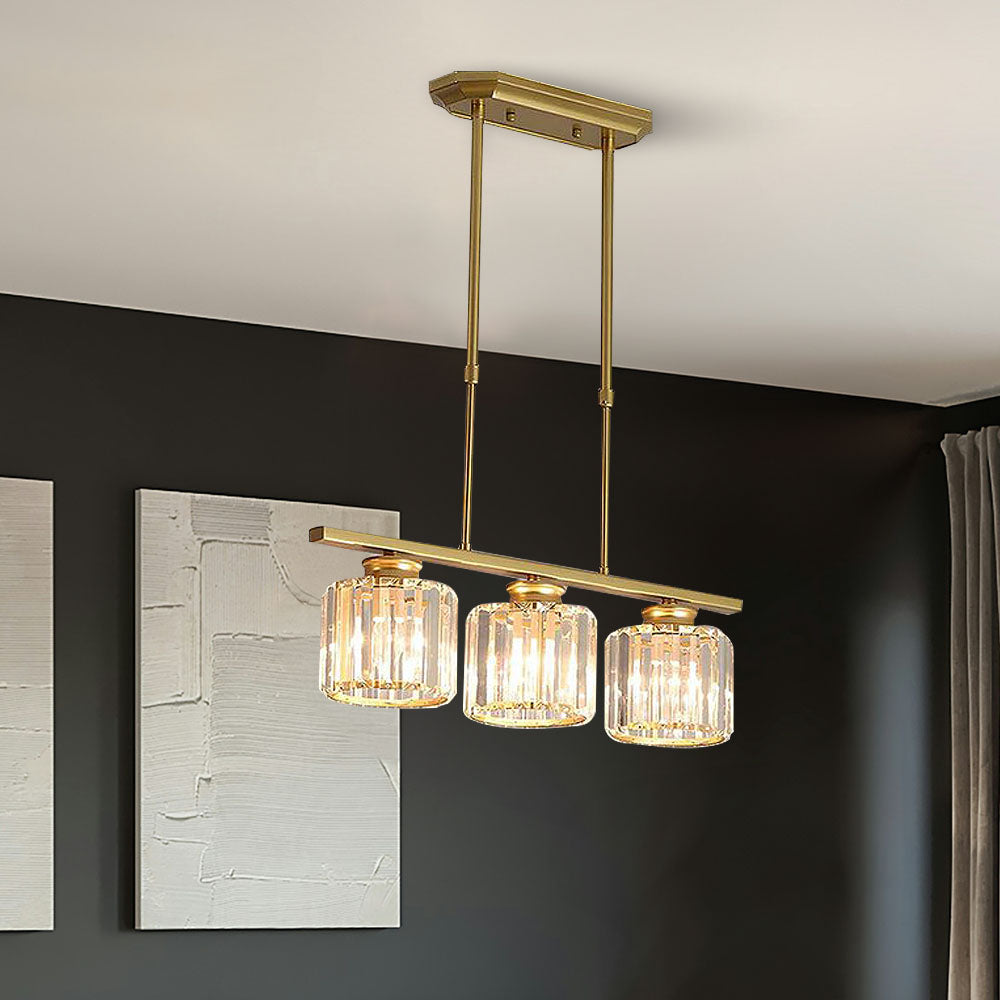 Hanglamp Modern met Glazen Kappen en Verstelbare Hoogte