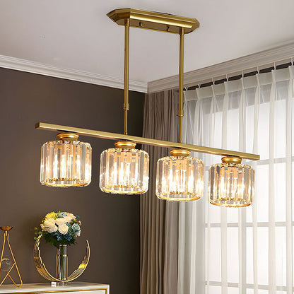 Hanglamp Modern met Glazen Kappen en Verstelbare Hoogte