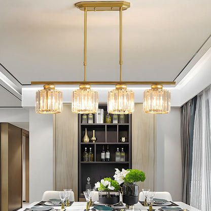 Hanglamp Modern met Glazen Kappen en Verstelbare Hoogte