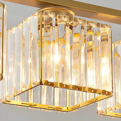 Hanglamp Modern met Glazen Kappen en Verstelbare Hoogte