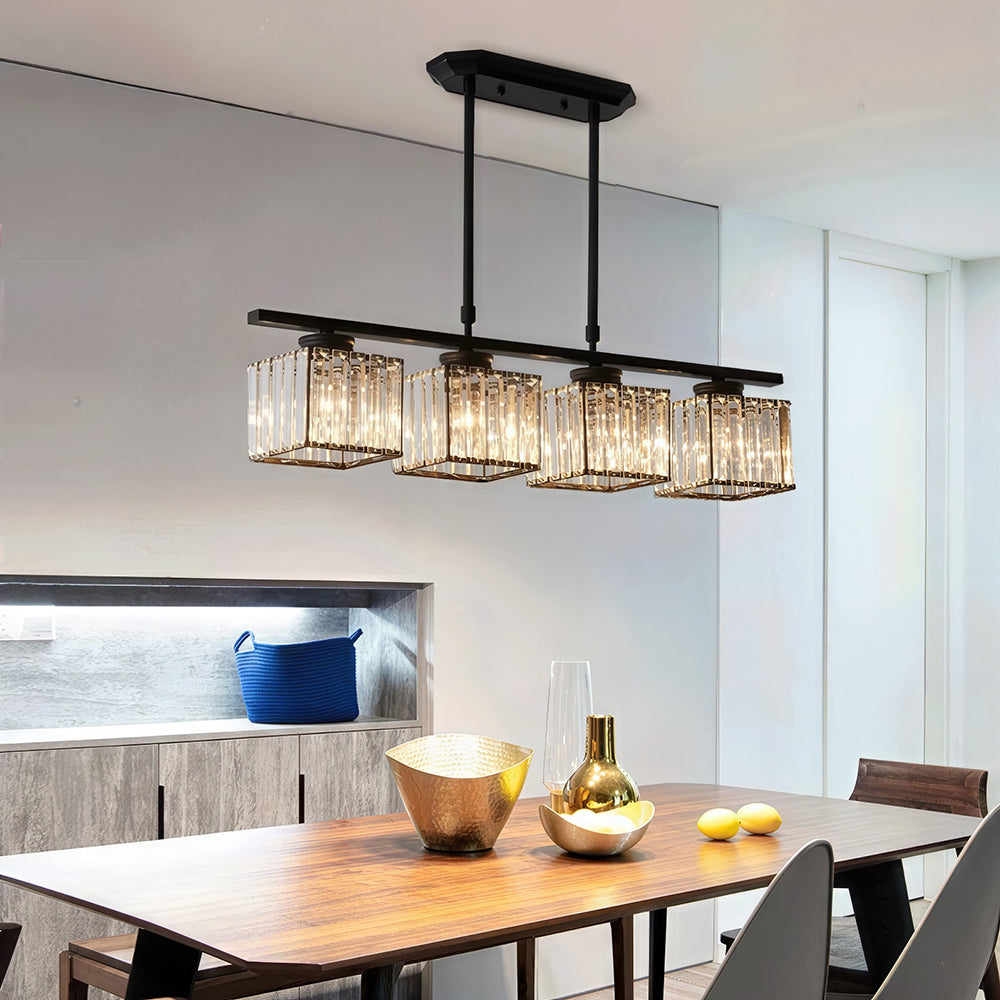 Hanglamp Modern met Glazen Kappen en Verstelbare Hoogte