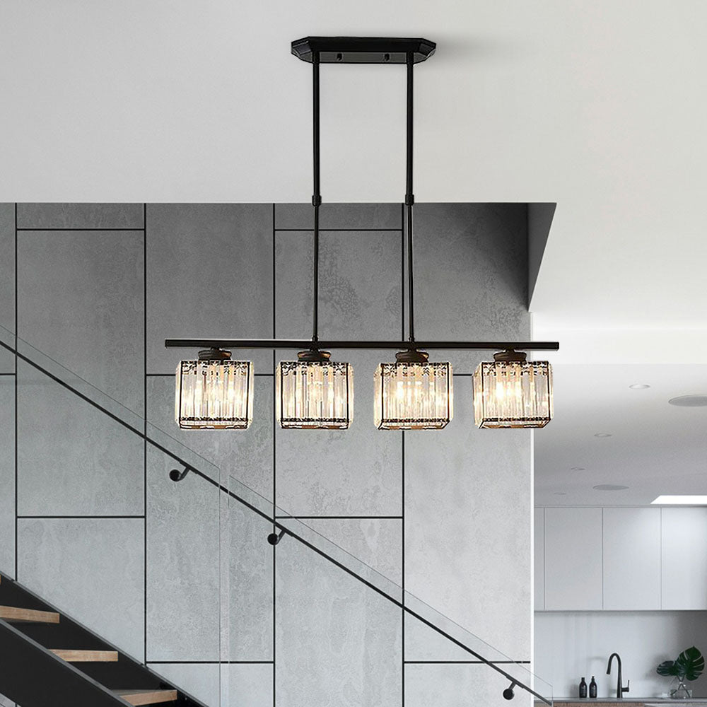 Hanglamp Modern met Glazen Kappen en Verstelbare Hoogte