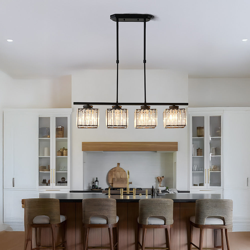 Hanglamp Modern met Glazen Kappen en Verstelbare Hoogte