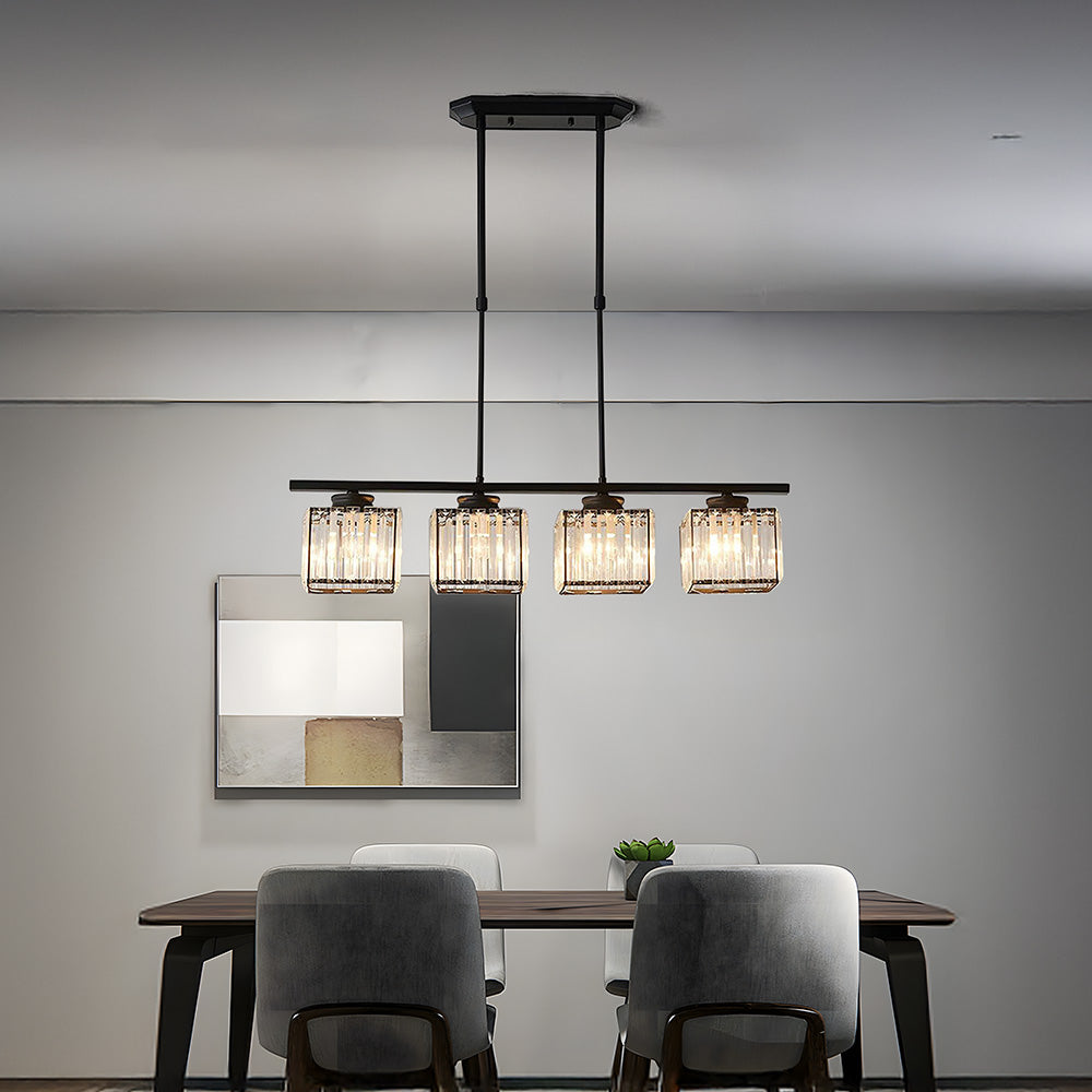 Hanglamp Modern met Glazen Kappen en Verstelbare Hoogte