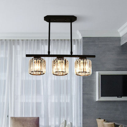 Hanglamp Modern met Glazen Kappen en Verstelbare Hoogte