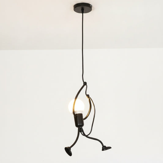 Hanglamp Modern met Klimmende Poppetjesfiguren als Decoratief Lichtpunt