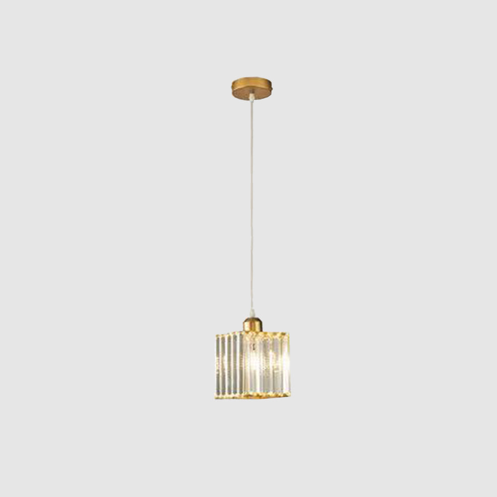 Hanglamp Modern met Kristalglazen Cilinderkappen en Verstelbare Hoogte