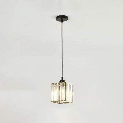 Hanglamp Modern met Kristalglazen Cilinderkappen en Verstelbare Hoogte