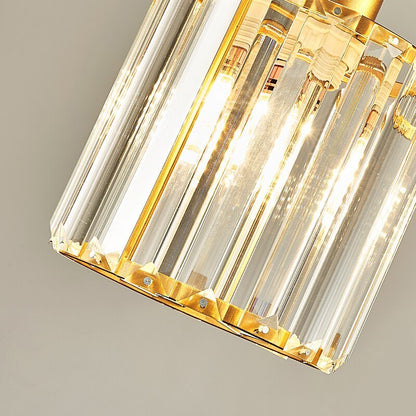 Hanglamp Modern met Kristalglazen Cilinderkappen en Verstelbare Hoogte