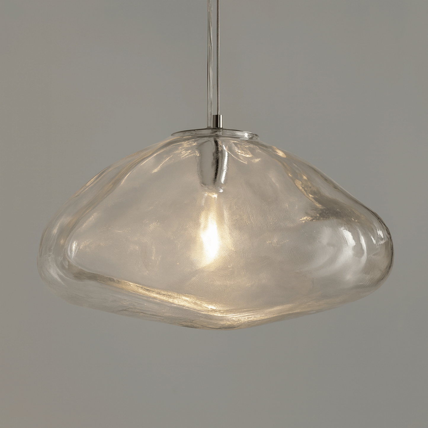 Hanglamp Modern met Organische Glazen Kap in Wolkvorm