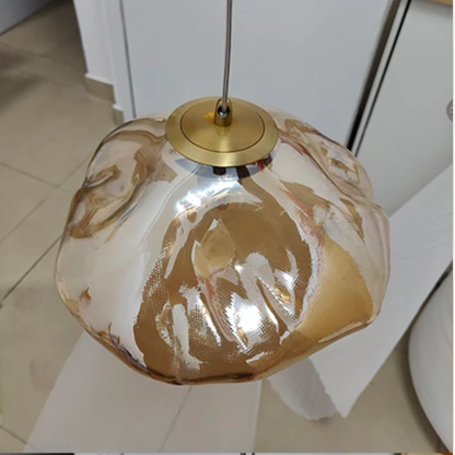 Hanglamp Modern met Organische Glazen Kap in Wolkvorm