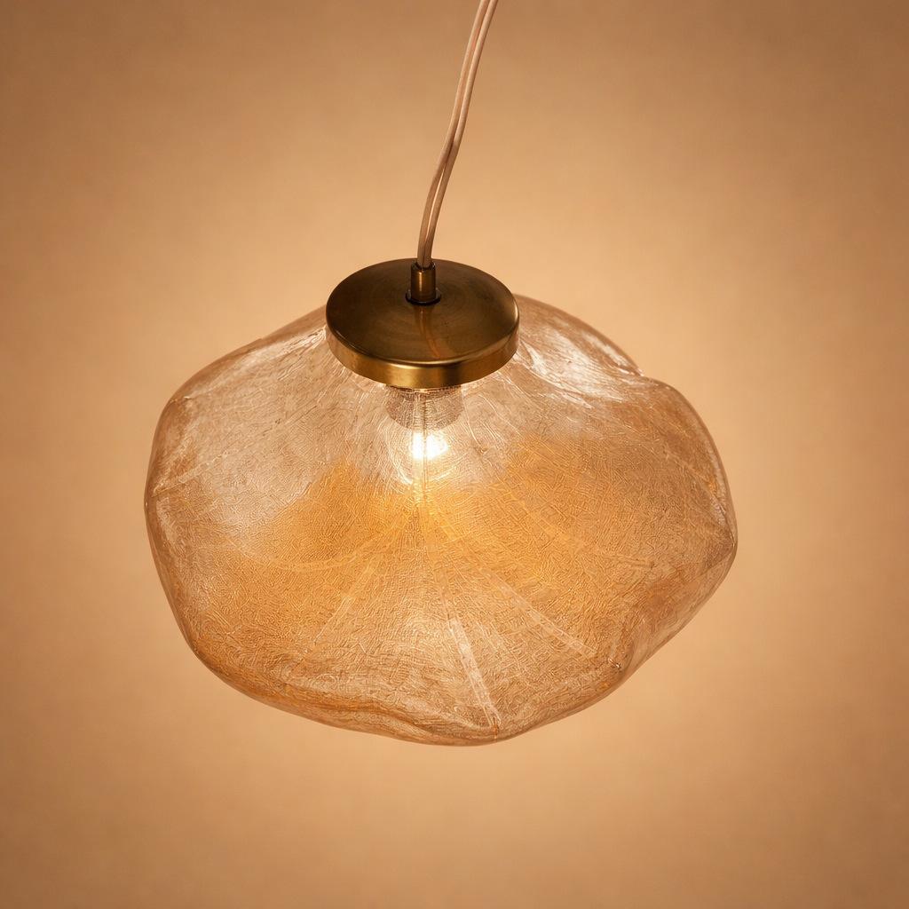 Hanglamp Modern met Organische Glazen Kap in Wolkvorm