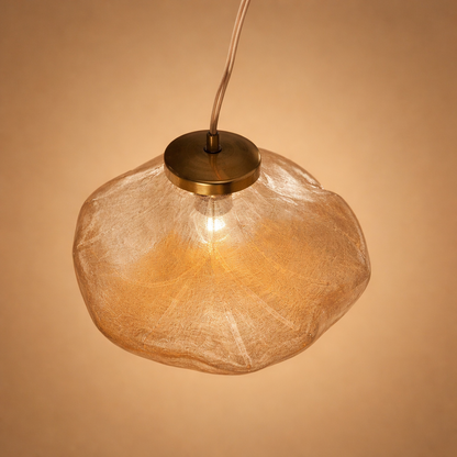 Hanglamp Modern met Organische Glazen Kap in Wolkvorm