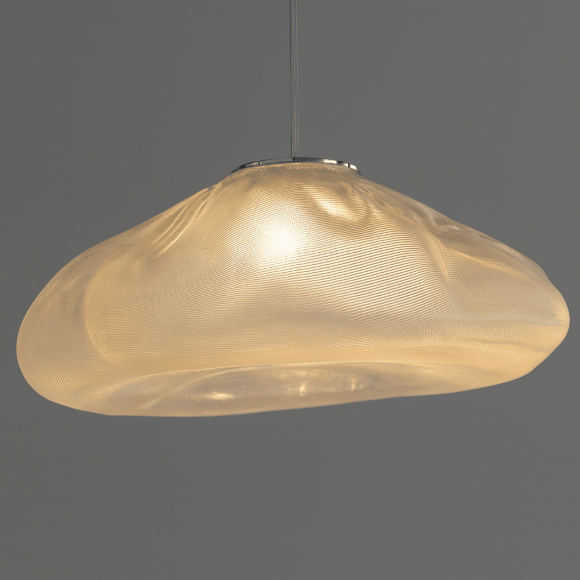 Hanglamp Modern met Organische Glazen Kap in Wolkvorm