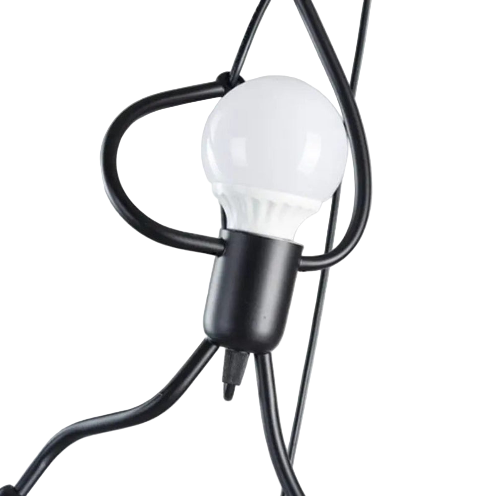 Hanglamp Modern met Poppetjesfiguur en Verstelbare Hoogte