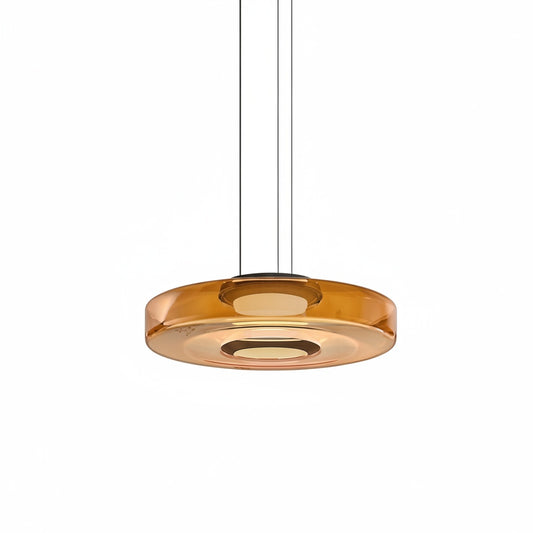 Hanglamp Modern met Rond Glazen Kap en Geïntegreerde LED