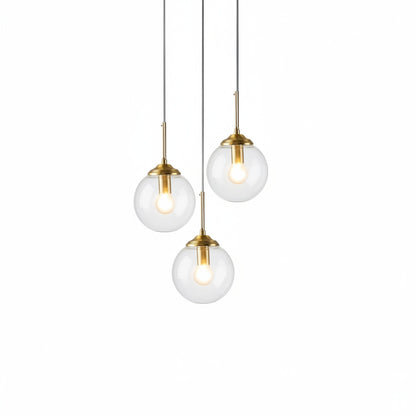 Hanglamp Modernistisch met Glazen Bol en Verstelbare Hoogte