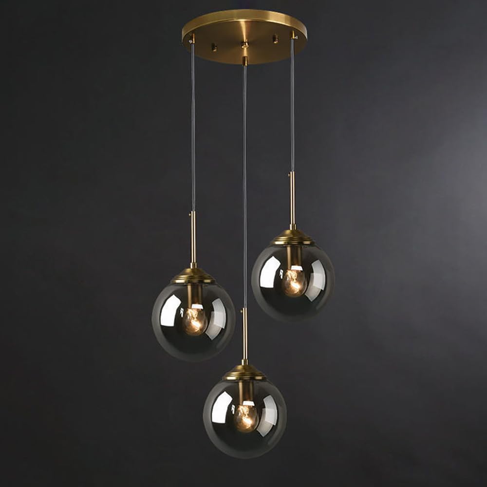 Hanglamp Modernistisch met Glazen Bol en Verstelbare Hoogte