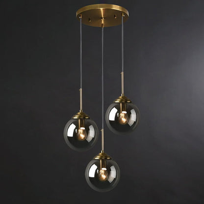 Hanglamp Modernistisch met Glazen Bol en Verstelbare Hoogte
