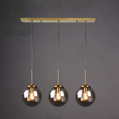 Hanglamp Modernistisch met Glazen Bol en Verstelbare Hoogte