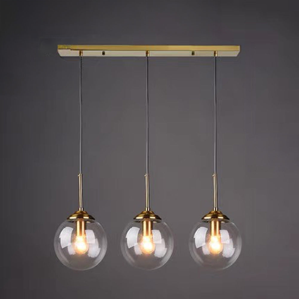 Hanglamp Modernistisch met Glazen Bol en Verstelbare Hoogte