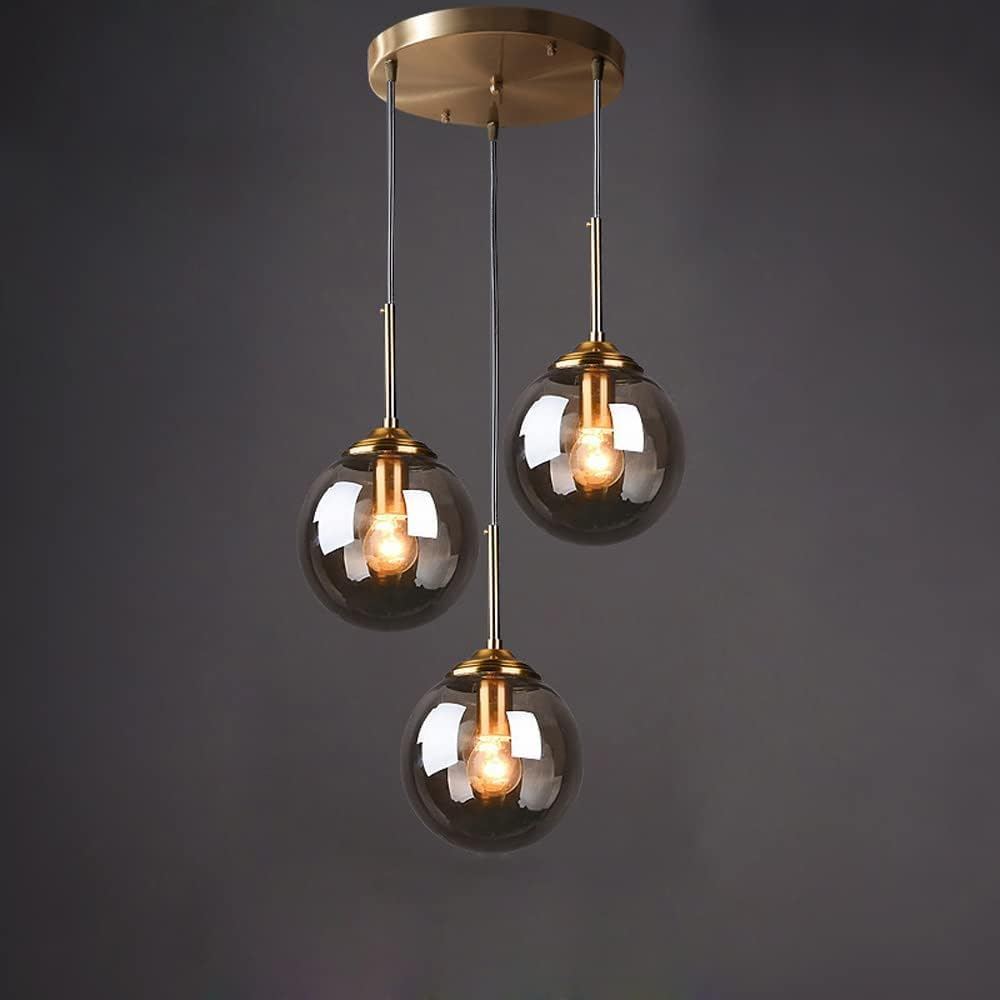 Hanglamp Modernistisch met Glazen Bol en Verstelbare Hoogte