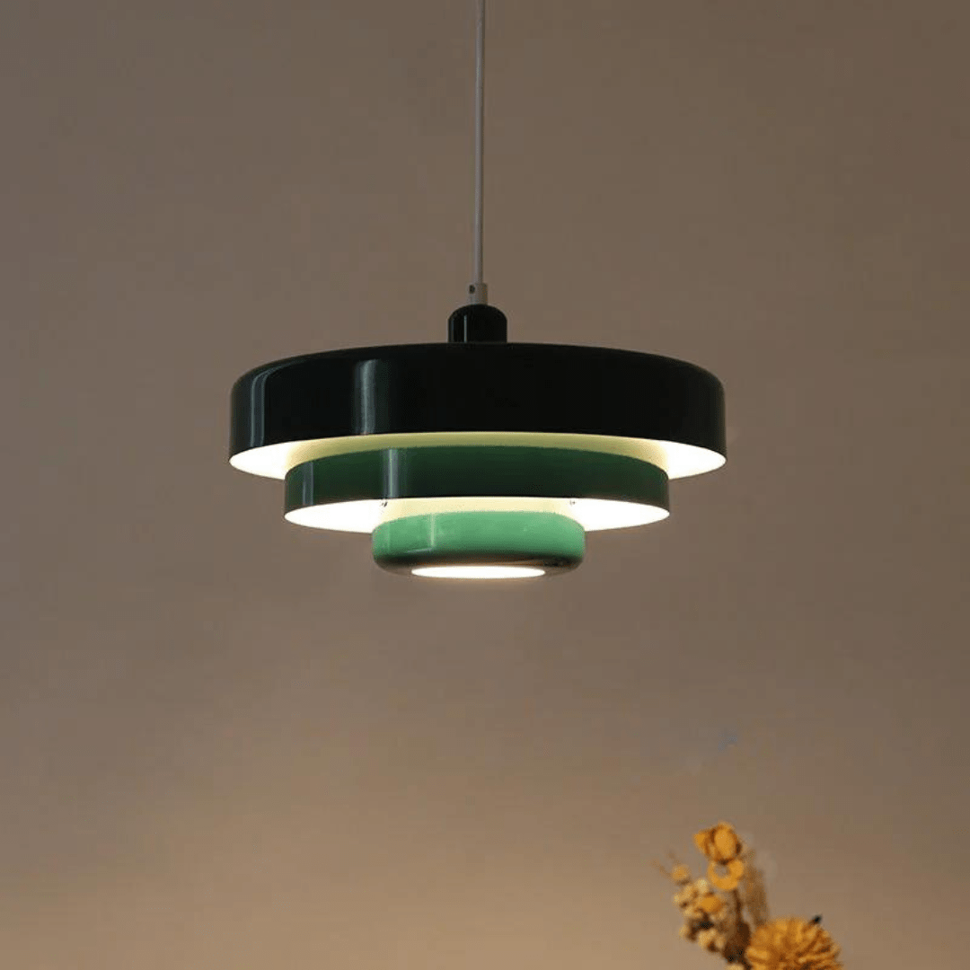 Hanglamp Retro met Drielaagse Ronde Kap